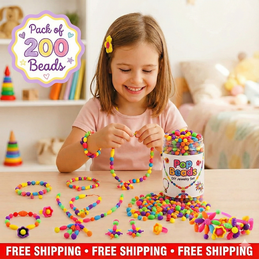 Colorful DIY Jewelry Set For Kids | Creative Play & Brain Development