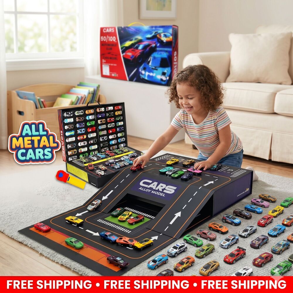 100 Car Model Play Set | Hot Wheel Cars Included