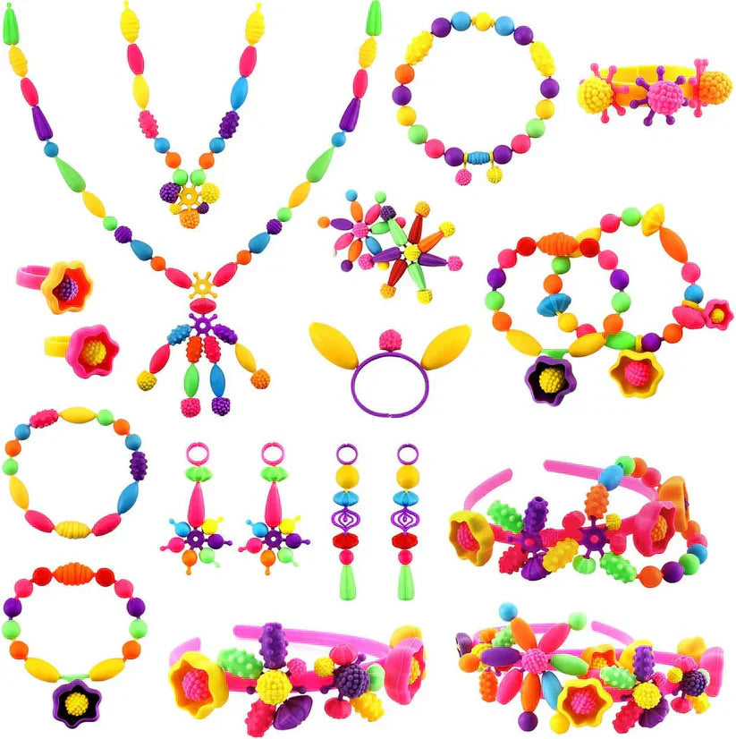 Colorful DIY Jewelry Set For Kids | Creative Play & Brain Development