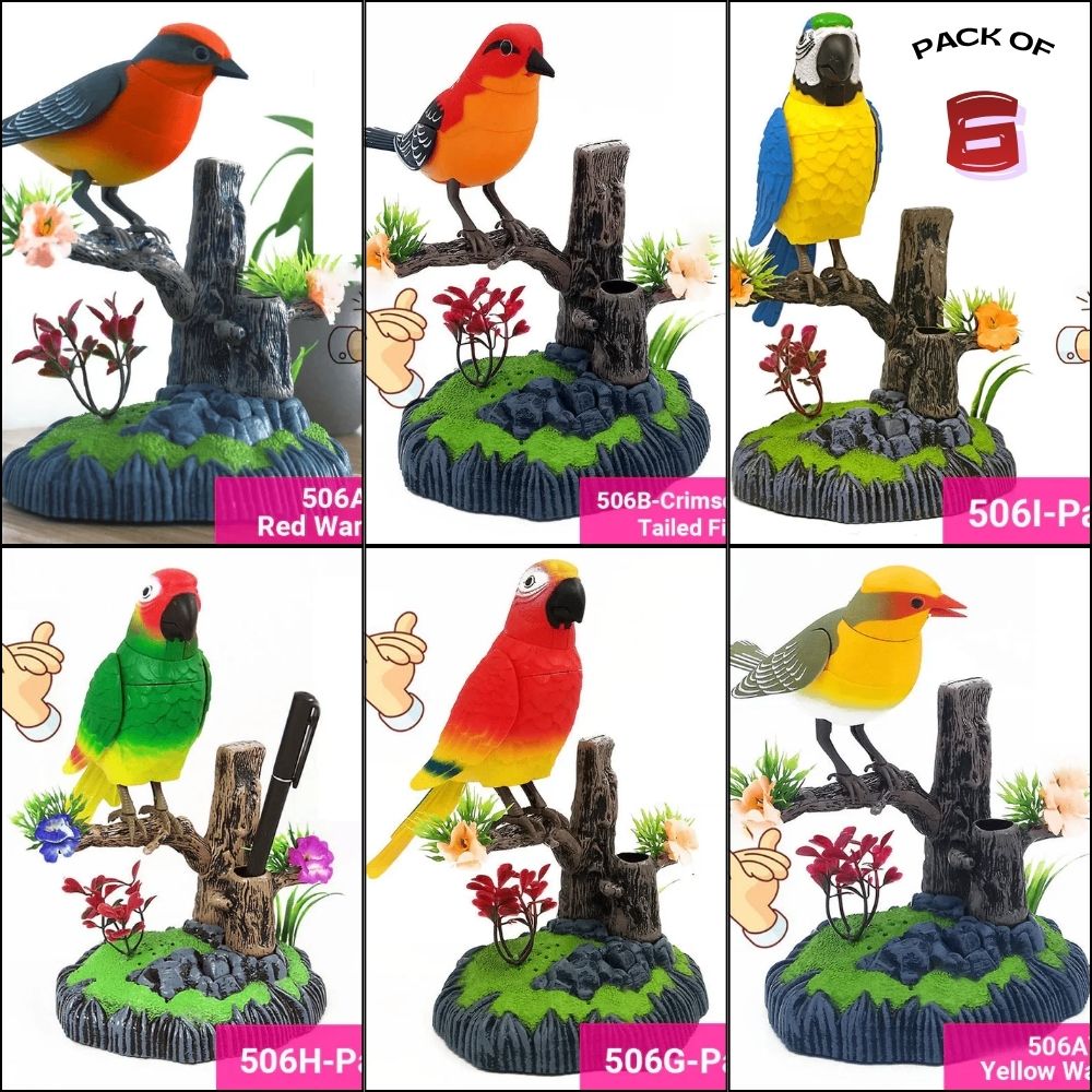 Chirping Birdy™ | Interactive Set of 6 Birds