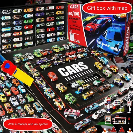100 Car Model Play Set | Hot Wheel Cars Included